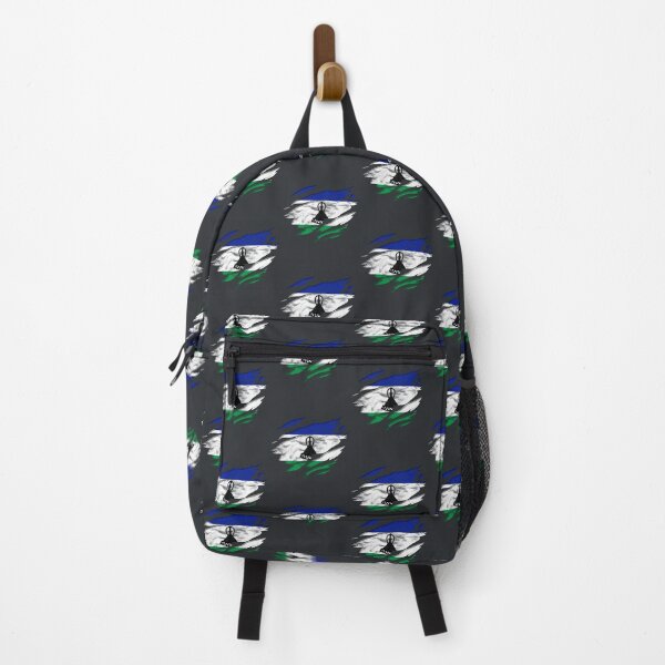 Item preview, Ripped Rip Open Lesotho Flag Palm designed and sold by rafaeltto.