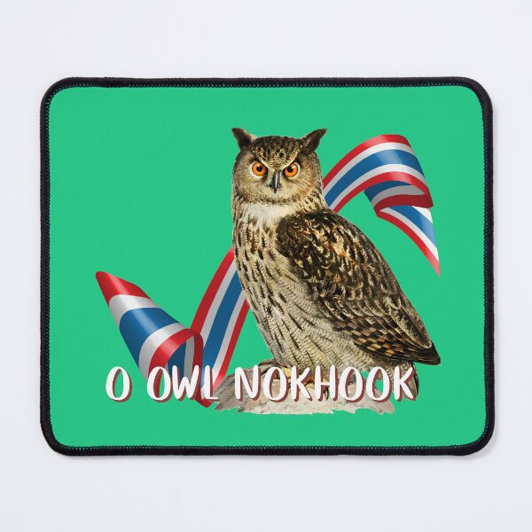 Item preview, O owl nokhook, english alphabet to thai translation  designed and sold by pookamon14.