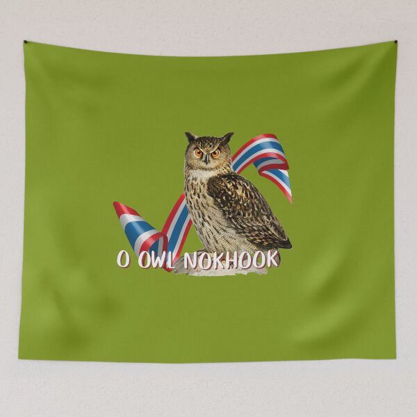 Item preview, O owl nokhook, english alphabet to thai translation  designed and sold by pookamon14.