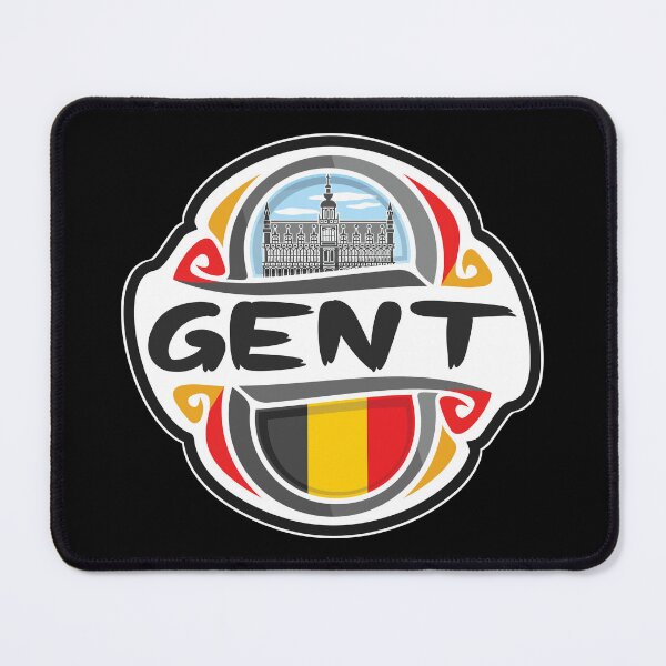 Item preview, Gent Belgium Flag Badge Travel Souvenir Stamp designed and sold by TeeHome.