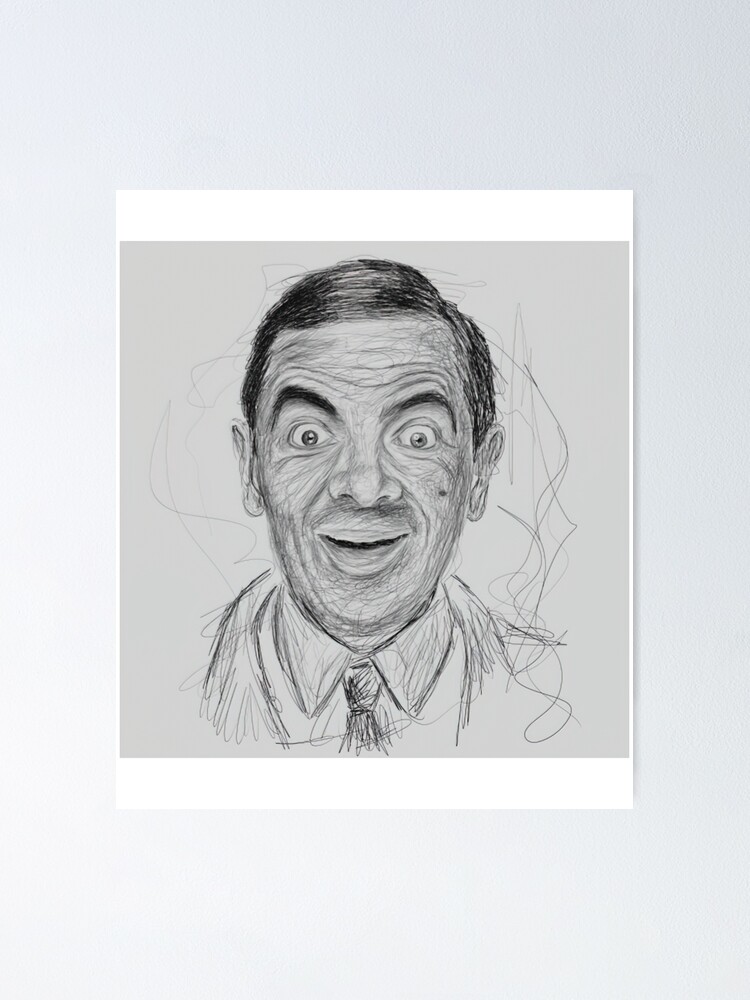 Mr Bean Poster For Sale By Royalericher Redbubble