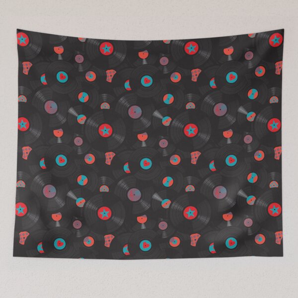 Item preview, Vinyl records disc collection. Seamless pattern. designed and sold by Kazanskiy.