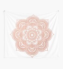 Roségold Mandala Wandbehang