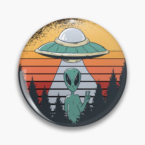 Item preview, Alien Makes Peace Sign Retro Sunset designed and sold by Rob-Son.