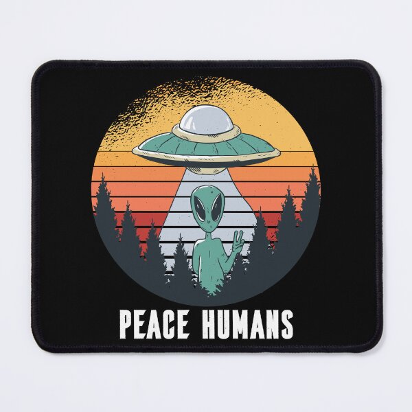 Item preview, Alien Makes Peace Sign Retro Sunset designed and sold by Rob-Son.