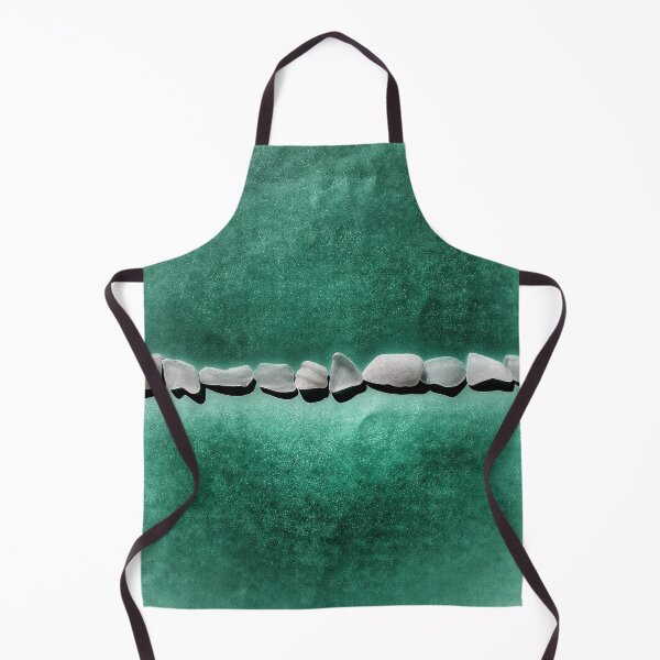 Item preview, Beach Glass Dark Grayish Cyan or Gray on Grungy Greenish Grayish Teal designed and sold by Beachy.