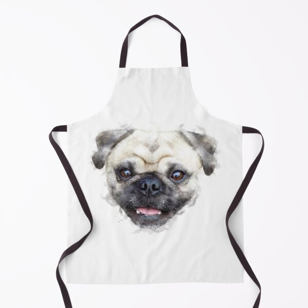 Item preview, Pug Watercolour Artwork designed and sold by Typeglyphs.