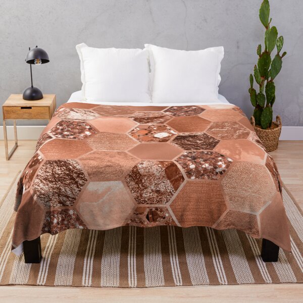 Item preview, Rose gold hexaglam blonde designed and sold by peggieprints.