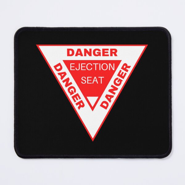 Item preview, DANGER Ejection Seat | Aircraft Car Bumper Sticker Red and White designed and sold by EarthReliant.