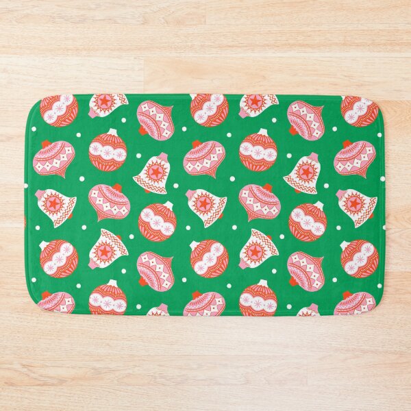Item preview, Christmas decoration pattern on green background designed and sold by Irenajh87.