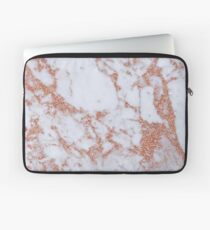 Intense rose gold marble Laptop Sleeve