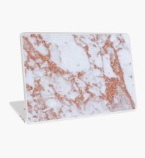 Intense rose gold marble Laptop Skin