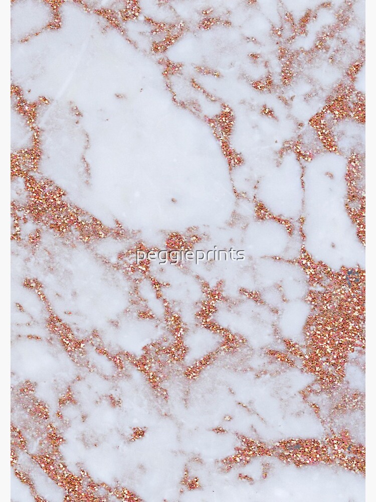 Intense rose gold marble by peggieprints