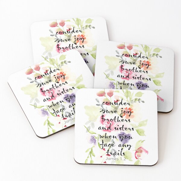 Item preview, Joy Scripture Watercolor | James 1.2 designed and sold by Harpley Design Studio.