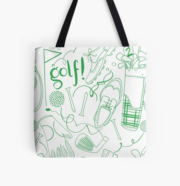 Vista previa del artículo con la obra «Patrón de golf verde», diseñado y vendido por NatGonzalez.