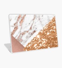 Layered rose gold Laptop Skin