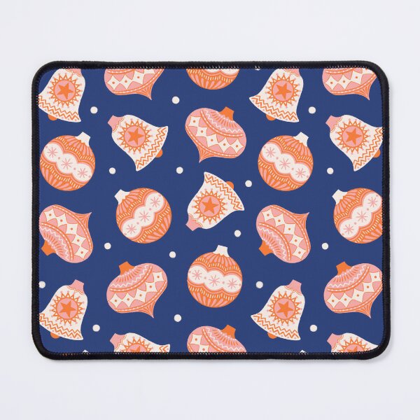 Item preview, Christmas decoration pattern on blue background designed and sold by Irenajh87.