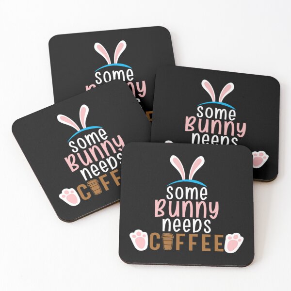 Item preview, Some Bunny Needs Coffee designed and sold by ThomasJaru.