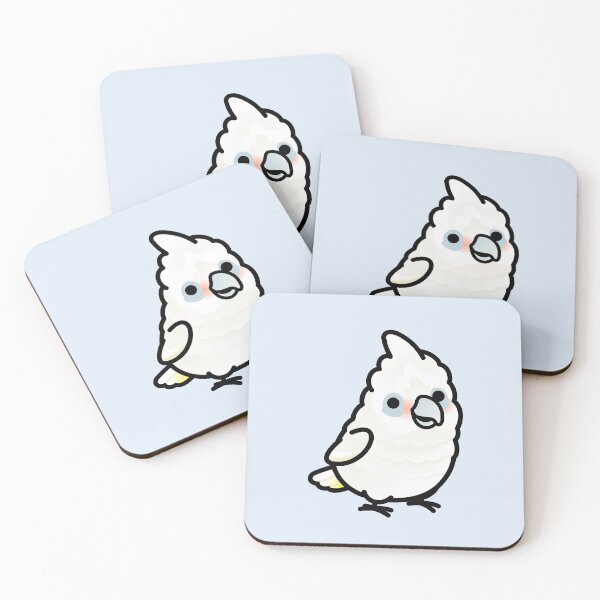 Item preview, Chubby Bare-eyed Cockatoo designed and sold by birdhism.