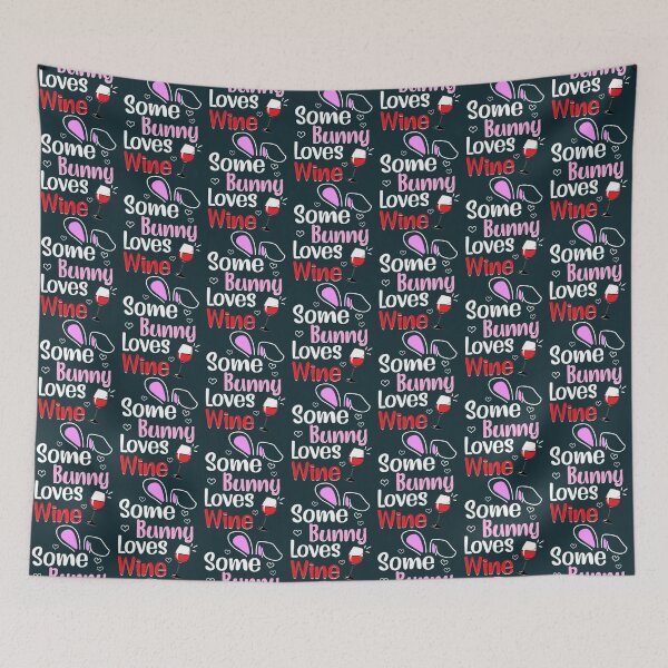Item preview, Some Bunny Loves Wine Funny Drinking Easter  designed and sold by ThomasJaru.