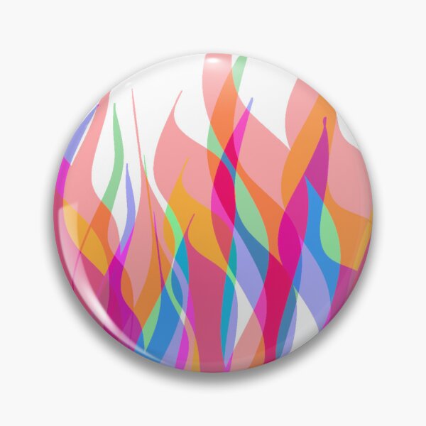 Item preview, Pink, Orange, Green and Blue Multicolor Flames Pattern designed and sold by theprintedclub.