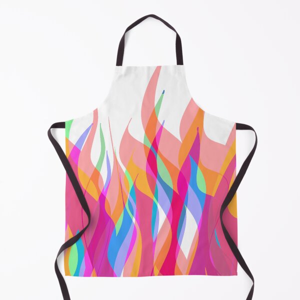 Item preview, Pink, Orange, Green and Blue Multicolor Flames Pattern designed and sold by theprintedclub.