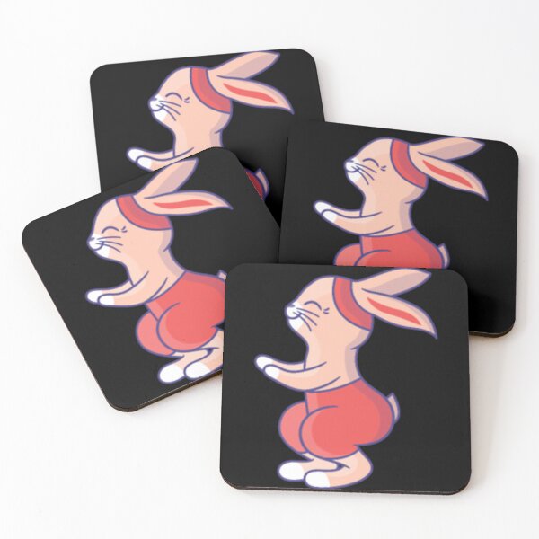 Item preview, Workout bunny cute bunny exercising designed and sold by ThomasJaru.
