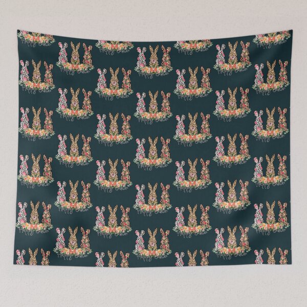 Item preview, Womens Happy Easter Leopard Bunny Trio designed and sold by ThomasJaru.