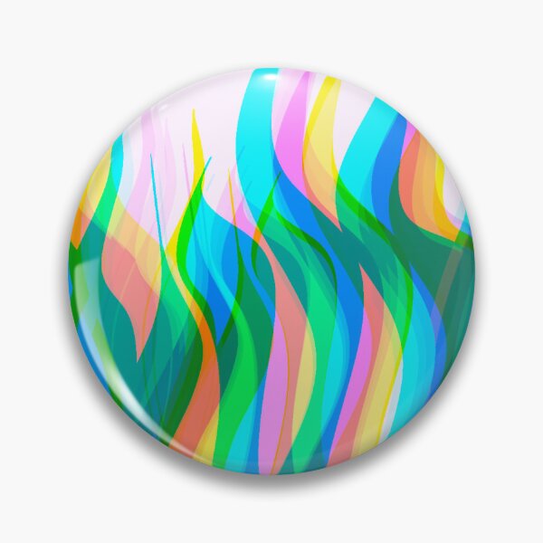 Item preview, Green, Pink, Blue and Yellow Multicolor Flames Pattern designed and sold by theprintedclub.