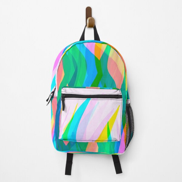 Item preview, Green, Pink, Blue and Yellow Multicolor Flames Pattern designed and sold by theprintedclub.