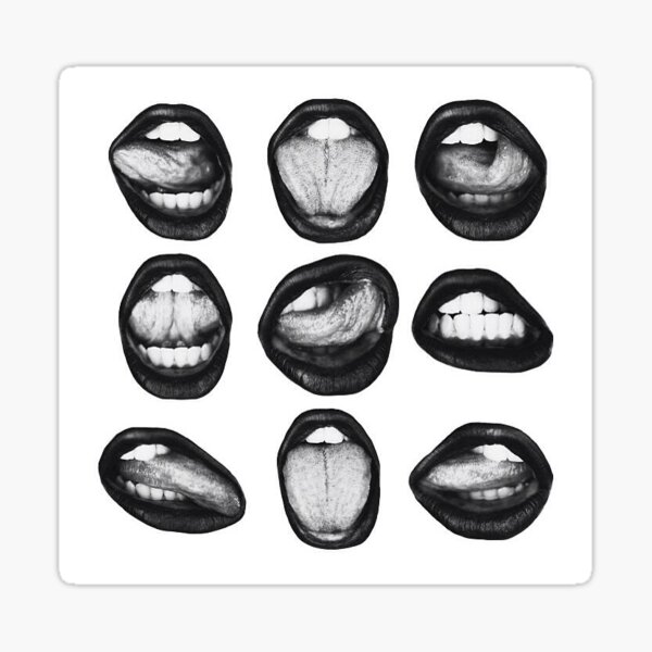 Item preview, B&W Lips designed and sold by girlonmarz.