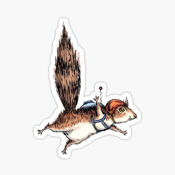 Item preview, Skydiver Squirrel, Skydiving Adventure Design   designed and sold by INVNCBLA.