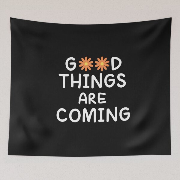 Item preview, vintage flowers motivation scriptures | Good things are coming designed and sold by Fus-art94.