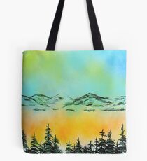 Misty Morning at Lake Tahoe Tote Bag