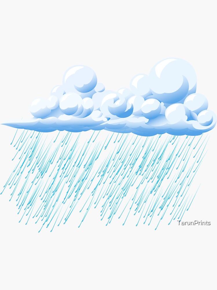 "rain emoji Tee Meme " Sticker for Sale by TarunPrints Redbubble