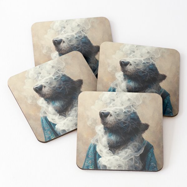 Item preview, Vaping Bear Portrait designed and sold by Mediatoni.