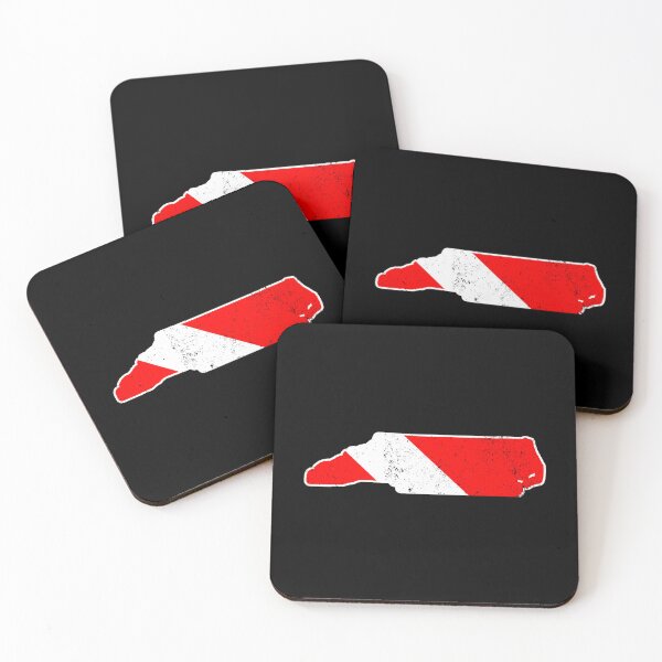 Item preview, North Carolina Scuba Dive Flag Diver Down Flag Shirt Sticker designed and sold by cleoangelalc.