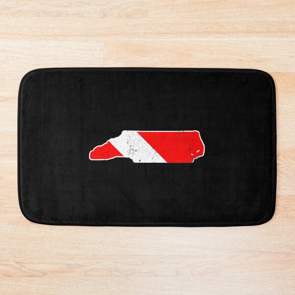 Item preview, North Carolina Scuba Dive Flag Diver Down Flag Shirt Sticker designed and sold by cleoangelalc.
