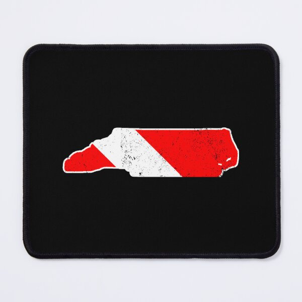 Item preview, North Carolina Scuba Dive Flag Diver Down Flag Shirt Sticker designed and sold by cleoangelalc.