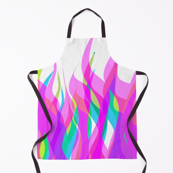 Item preview, Neon Pink, Green, Blue Multicolor Flames Pattern designed and sold by theprintedclub.