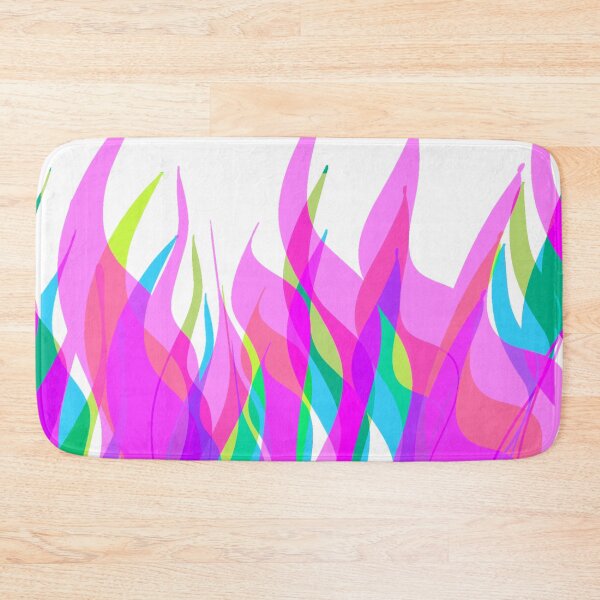 Item preview, Neon Pink, Green, Blue Multicolor Flames Pattern designed and sold by theprintedclub.