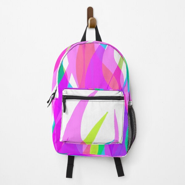 Item preview, Neon Pink, Green, Blue Multicolor Flames Pattern designed and sold by theprintedclub.