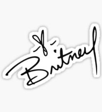 Britney Spears Autograph Sticker