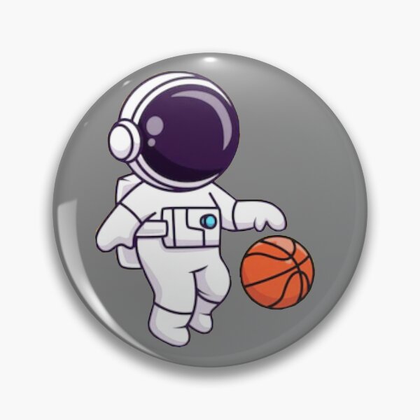 Item preview,   Cute astronaut playing basketball cartoon designed and sold by BEAUTY ⭐⭐⭐⭐⭐.