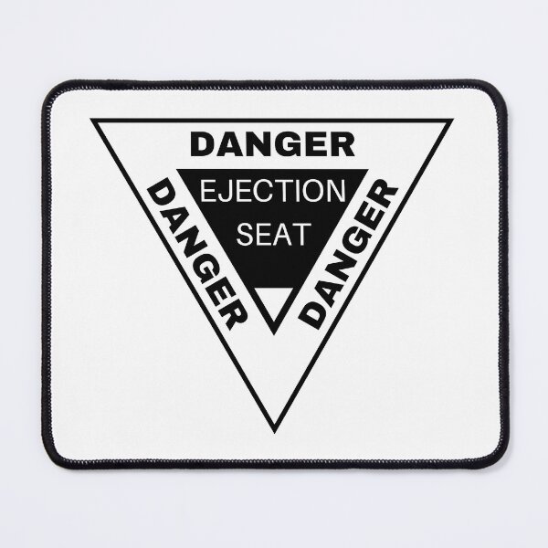 Item preview, DANGER Ejection Seat | Aircraft Car Bumper Sticker, T-Shirt designed and sold by EarthReliant.
