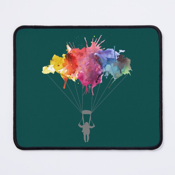 Item preview, Skydiving, Skydiver parachute, parachuting. Watercolor Illustration   designed and sold by INVNCBLA.
