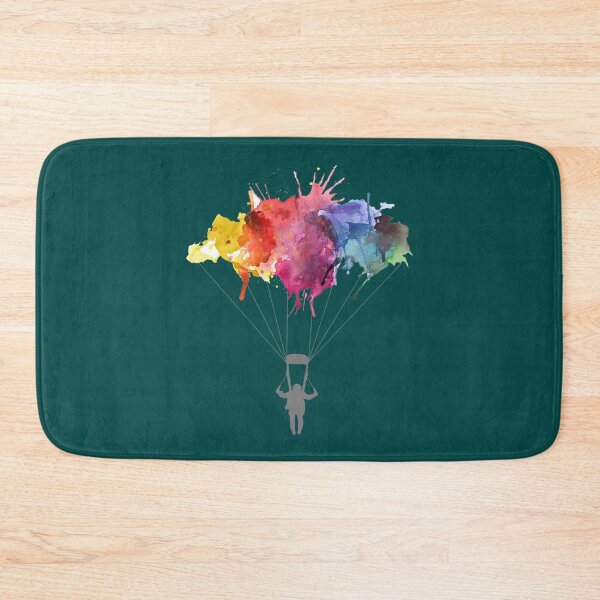 Item preview, Skydiving, Skydiver parachute, parachuting. Watercolor Illustration   designed and sold by INVNCBLA.
