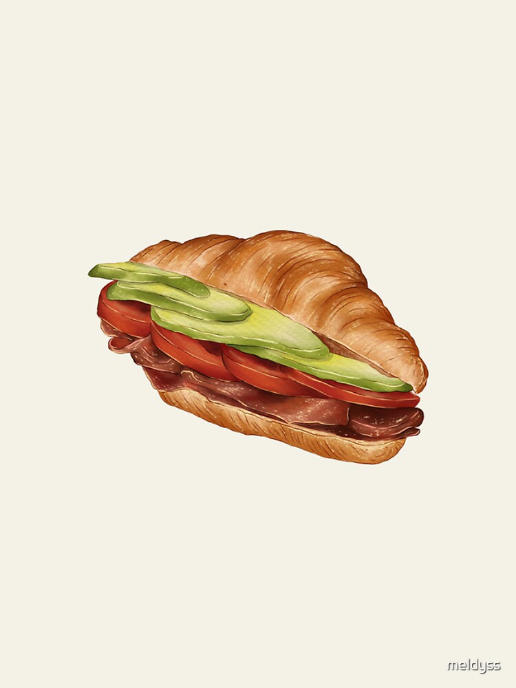 Avocado and Bacon Toast Digital Illustration Iphone Case