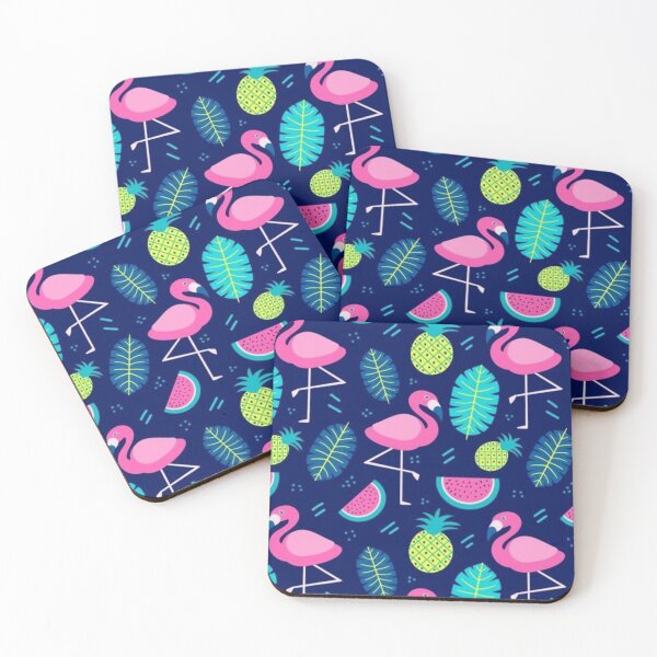 Item preview, Flamingoes with leaves and fruits | for flamingo lovers| pattern design lovers| gift for all designed and sold by Arteartz.