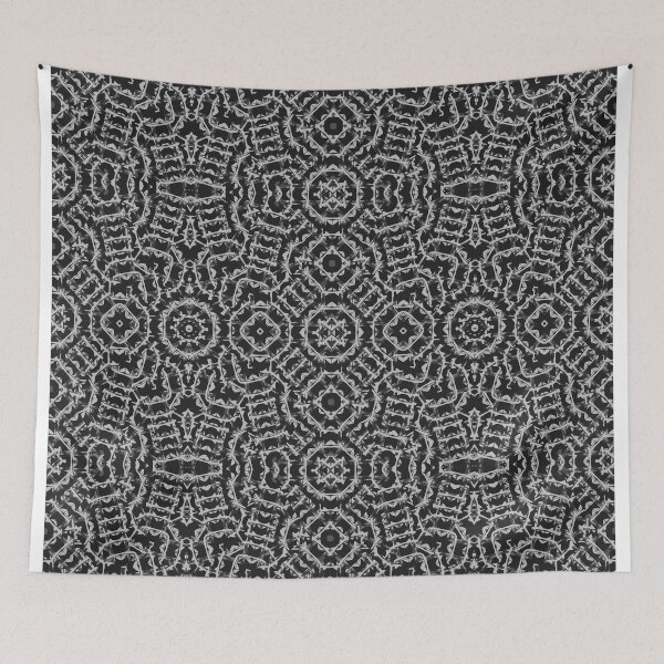 Item preview, Black and White Ethnic Geo Print designed and sold by DFLC Prints.